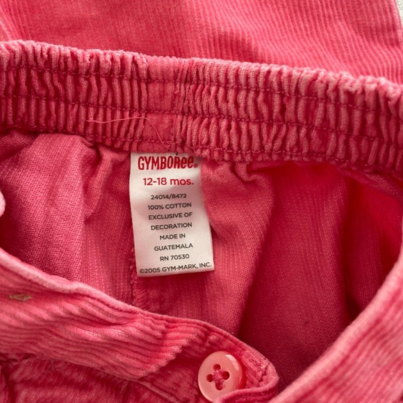 Baby Girls Pink Corduroy Pants Gymboree - Picture 3 of 3